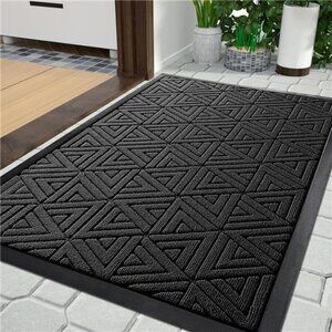 🚪 Heavy-Duty Outdoor Doormat – Dirt-Trapping, Waterproof, & Low-Profile Welcome